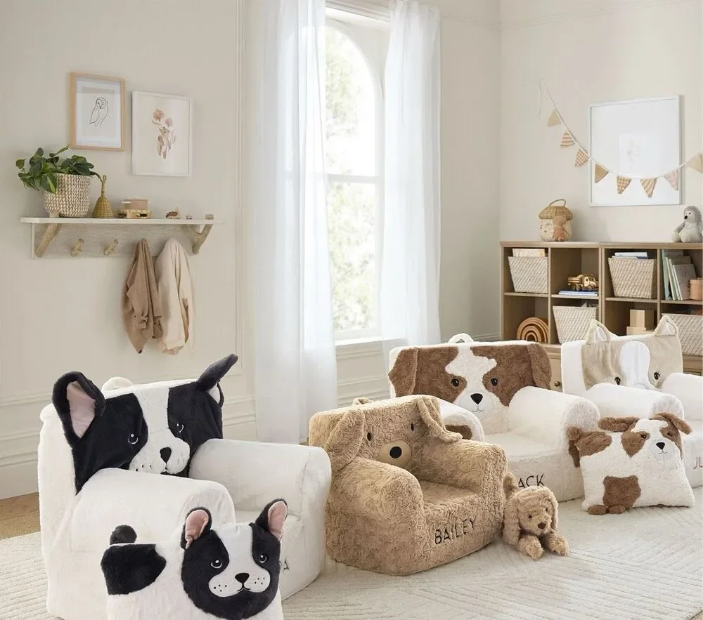 Pottery Barn Kids Anywhere Chair Cozy Critter Pippa Frenchie Slipcover